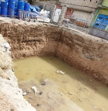 Reinforced concrete works on a Swaran construction site