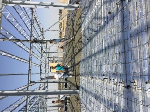 Steel structure works at the Catholic University in Erbil